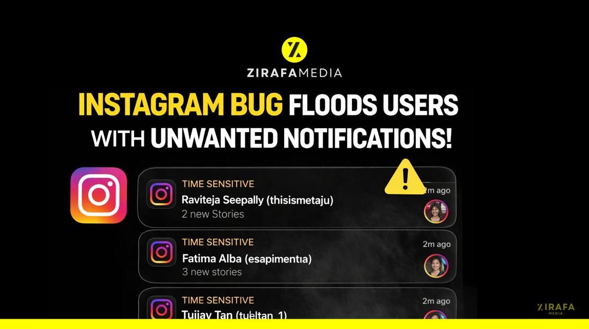 Instagram Notification Bug Floods Users With Story Alerts From Accounts They Don't Follow